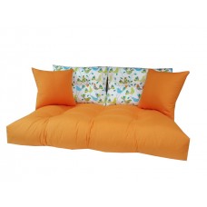 Palet Minderi 120x80 Cm Turuncu Renk Ve Kırlent-Fitsdekor Palet Minderi 120x80 Cm Turuncu Renk Ve Kırlent-Fitsdekor